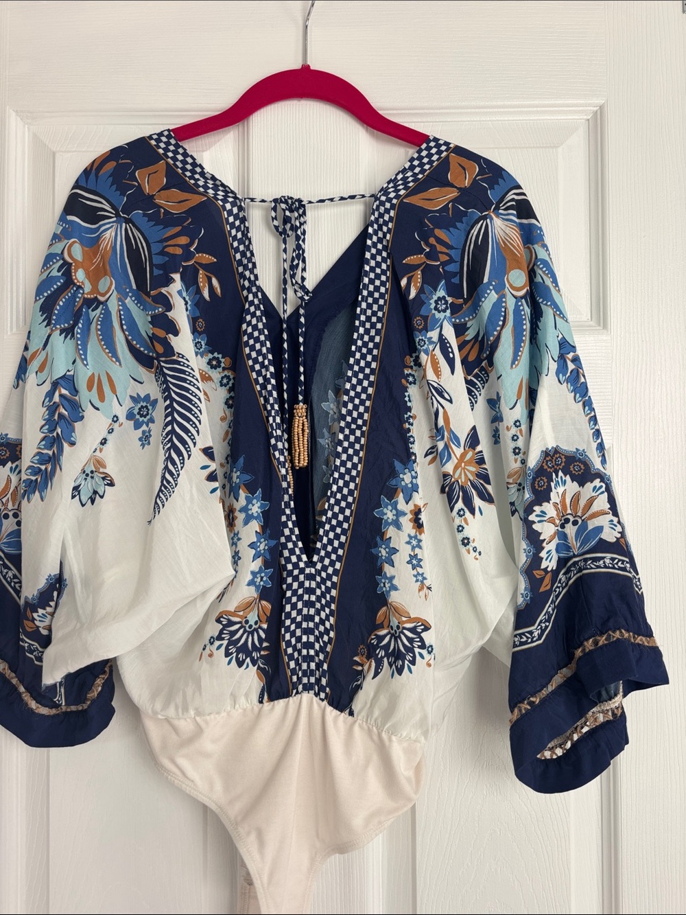 Off-White Ana Tapestry Kimono Bodysuit - Picture 5 of 5